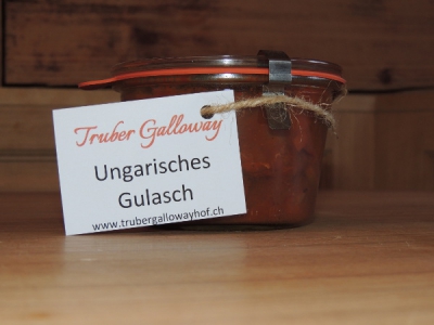 Ungarisches Gulasch, ohne Peperoni, 1-2 Personen